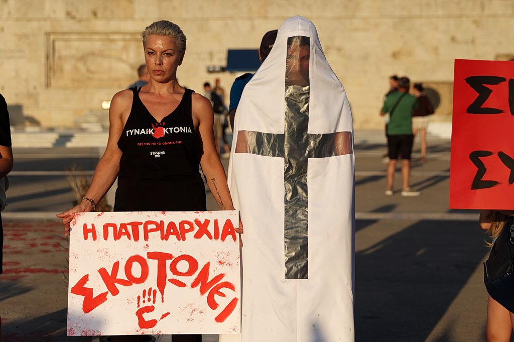 Women’s Rights Protest in Syntagma Over Gender Violence