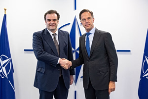 Pierrakakis and Rutte Discuss Defence Financing and EU–NATO Cooperation in Brussels