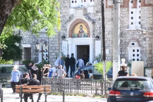 Funeral Held for Mother and Son Killed in Aigio Double Murder