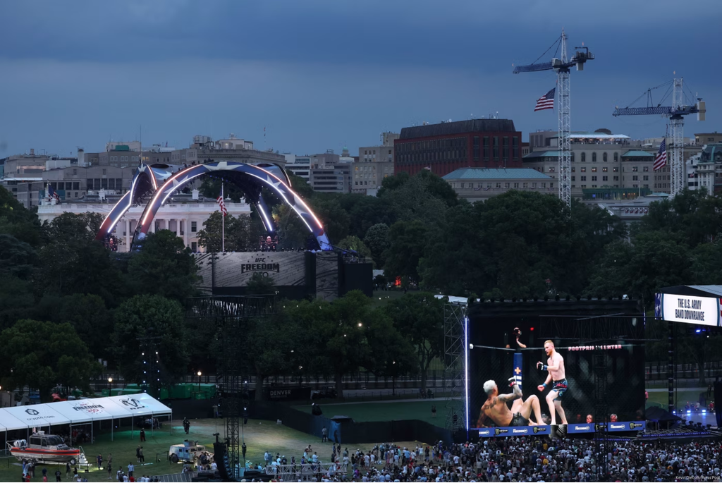 Blood, Sweat and Corporate Sponsors: Trump Hosts White House Cage Fight