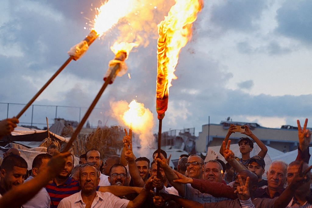Gazans Displaced by War Watch World Cup from RuinsGazans Displaced by War Watch World Cup from Ruins