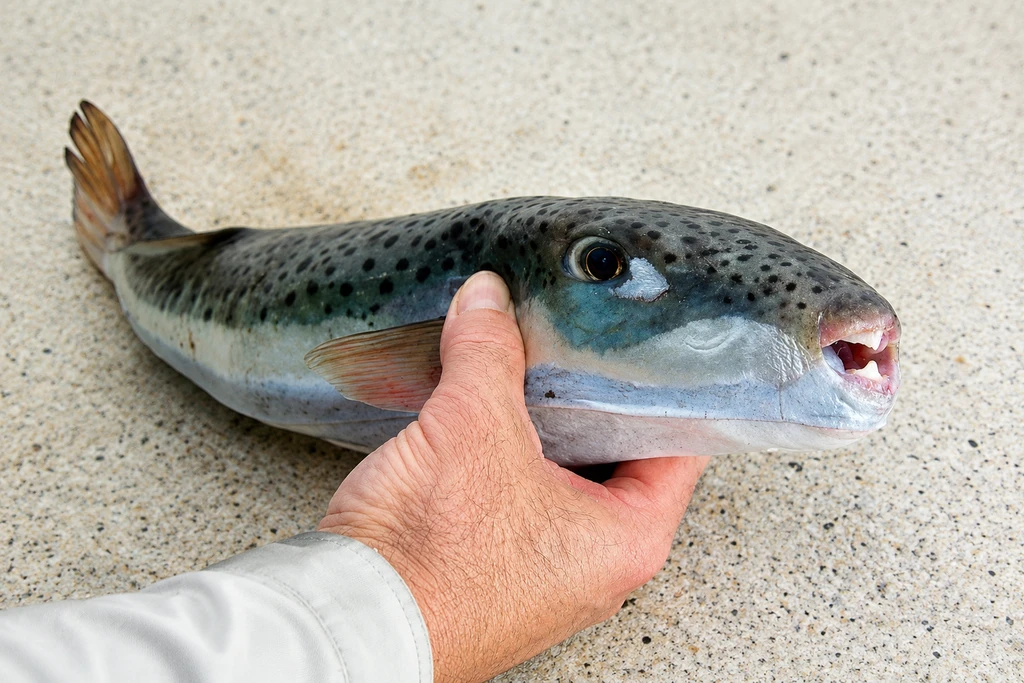 Elderly Swimmer Injured by Pufferfish Bite Near Athens