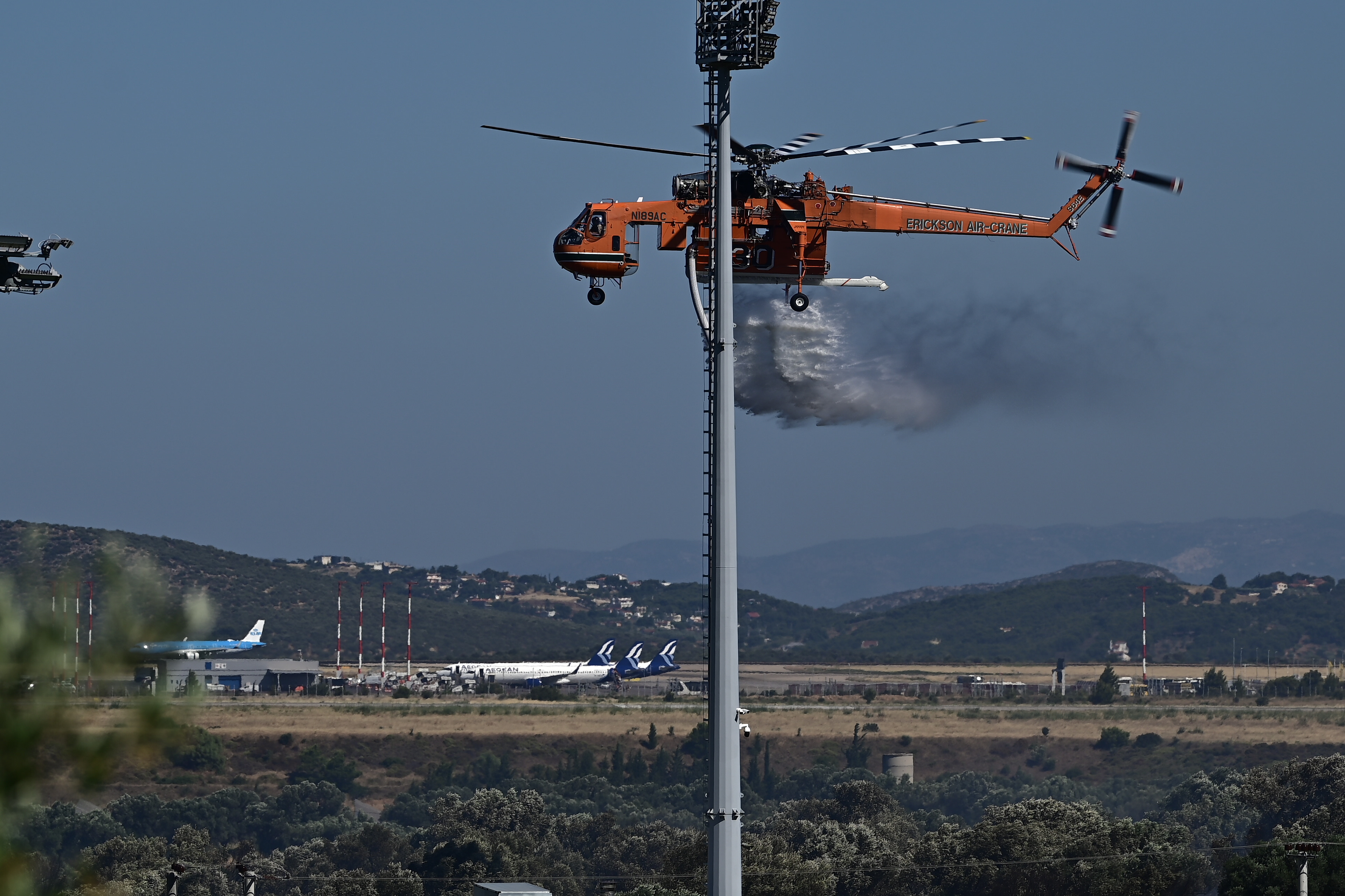 Wildfire Near Athens Airport Under Control