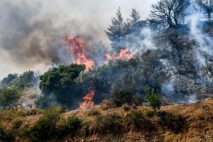 Fire Breaks Out in Difficult Area of Rhodes, Crews Mobilized