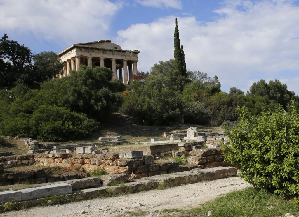 Culture Ministry Launches Restoration of Ancient Agora Temple