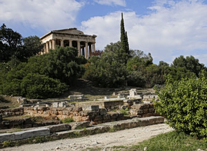 Culture Ministry Launches Restoration of Ancient Agora Temple