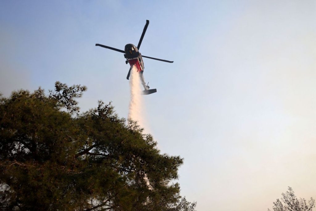 Wildfire Breaks Out in Fthiotida, 112 Emergency Alert Sounds