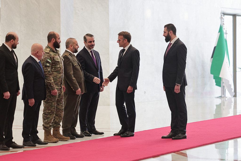 Blasts Rock Damascus During Macron's Syria Visit