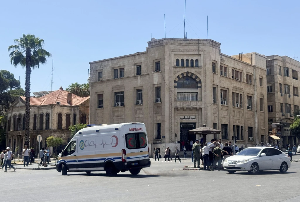Blasts Rock Damascus During Macron’s Syria Visit