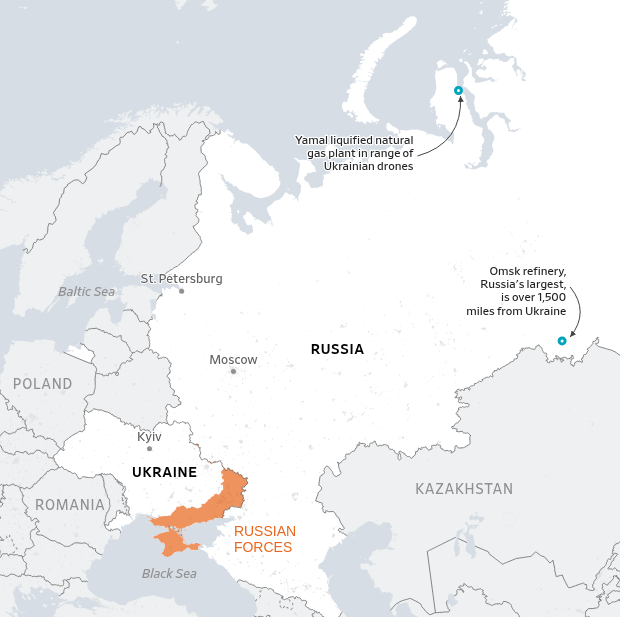 Ukraine’s Drones Are Now Reaching Siberia and Imperiling Russian Energy Assets