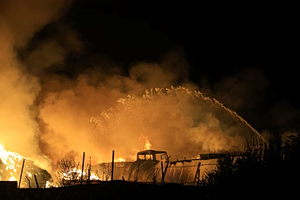 Recycling Plant Fire Brought Under Control as Crews Brace for Days of Operations