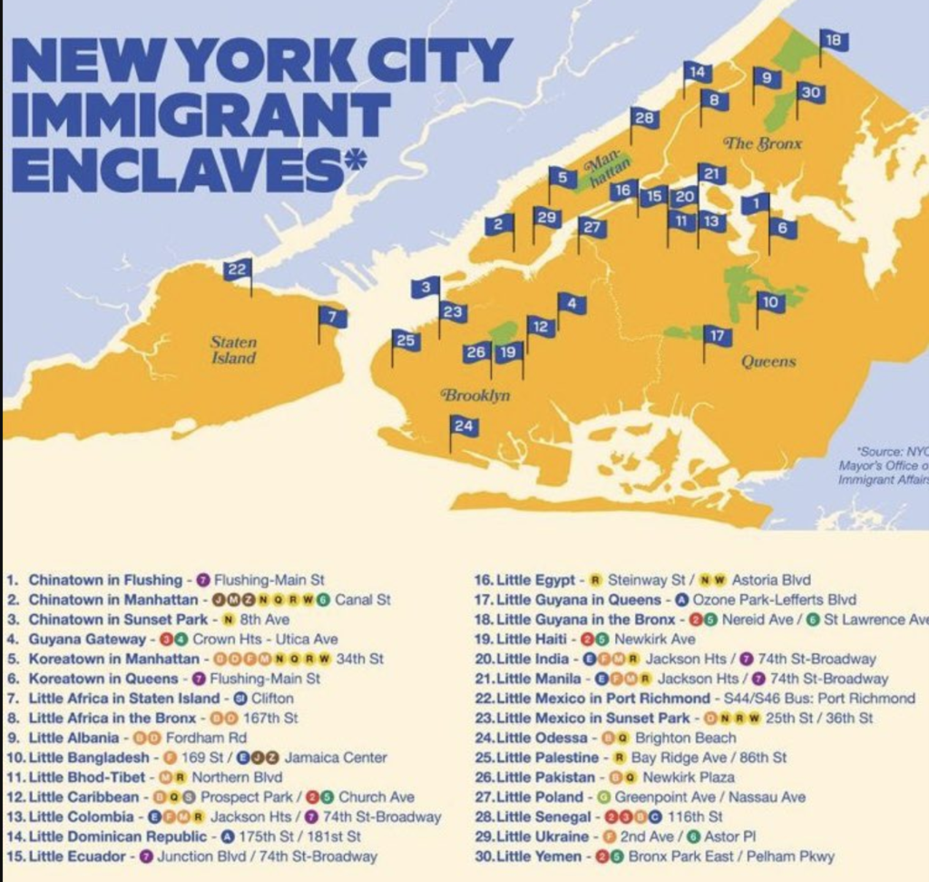 NYC Enclaves Map