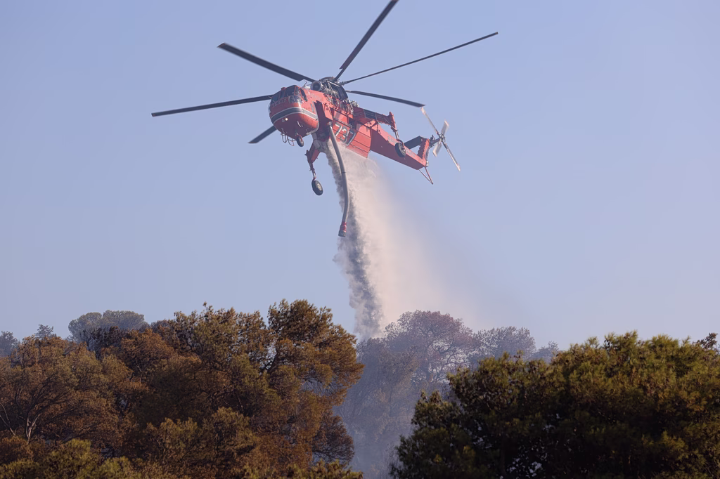 Very High Wildfire Risk for Crete, North Aegean Islands