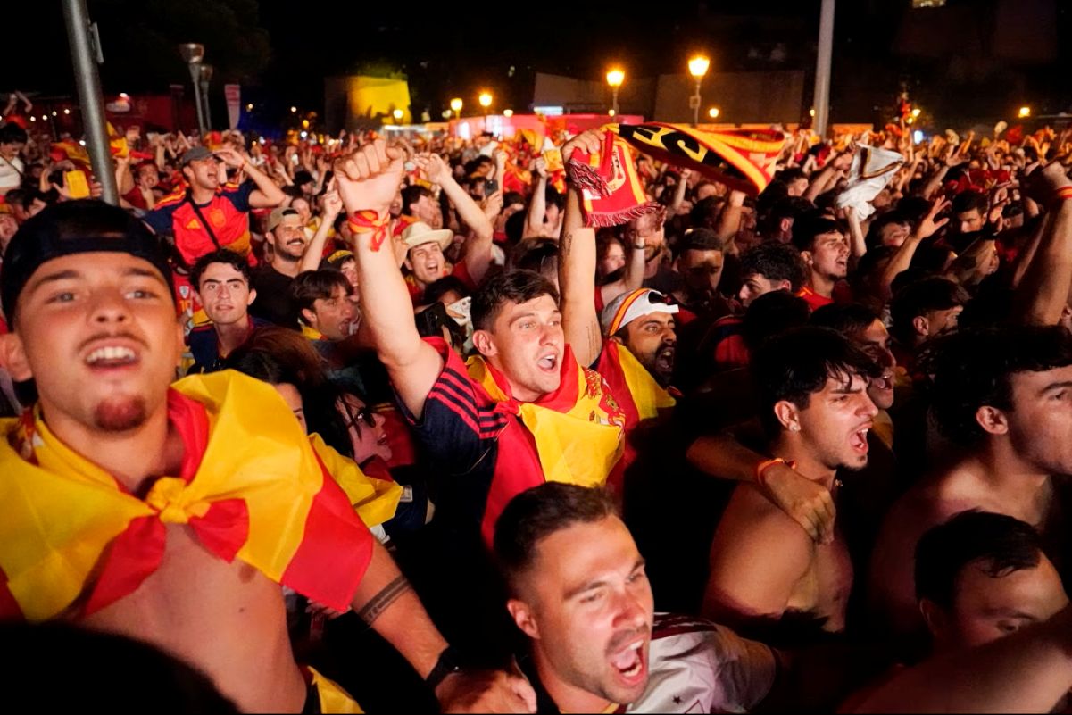 Spain celebration World Cup