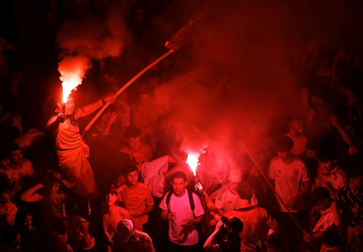 Spain celebration World Cup