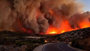 Extreme Wildfire Alert Issued for Athens and Five Regions