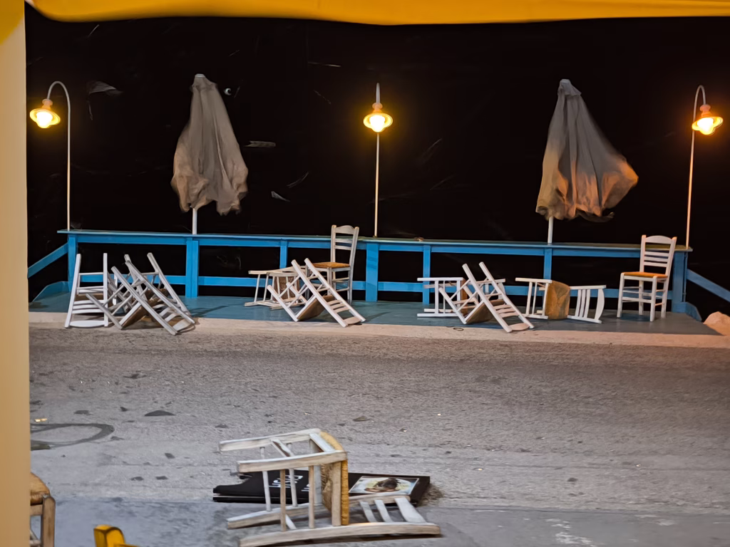 Storm Batters Corfu With Fierce Winds and Power Outages