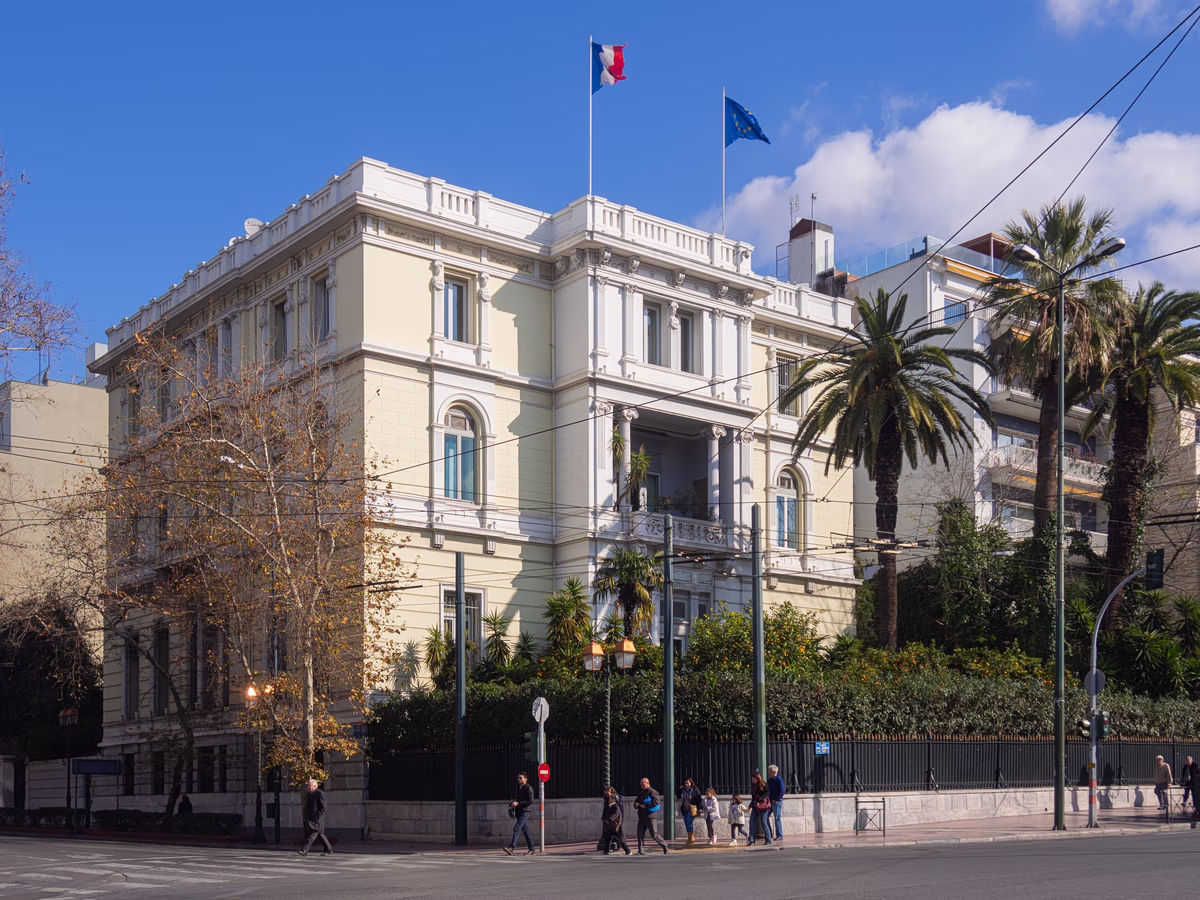 Bomb Threat at French Embassy in Athens Prompts Police Sweep