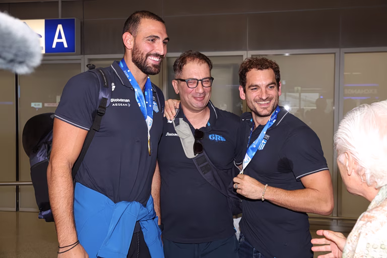Greece's Water Polo Team Returns Home With Historic Gold
