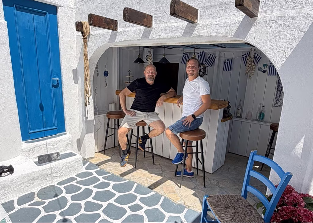 Swiss Man Builds Miniature Greek Island in His Backyard