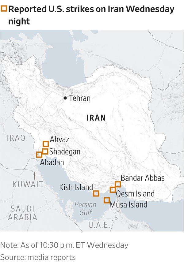 U.S. Retaliates Against Iran for Tuesday’s Surprise Attack