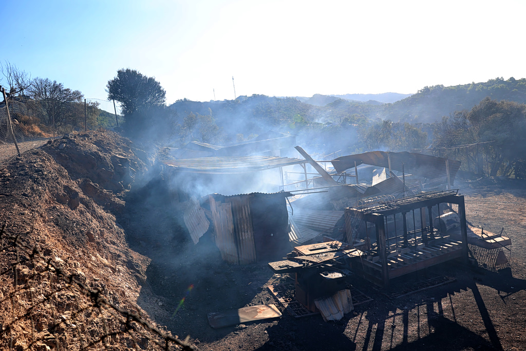 Lesbos Wildfire Burns More Than 148 Acres Near Plomari