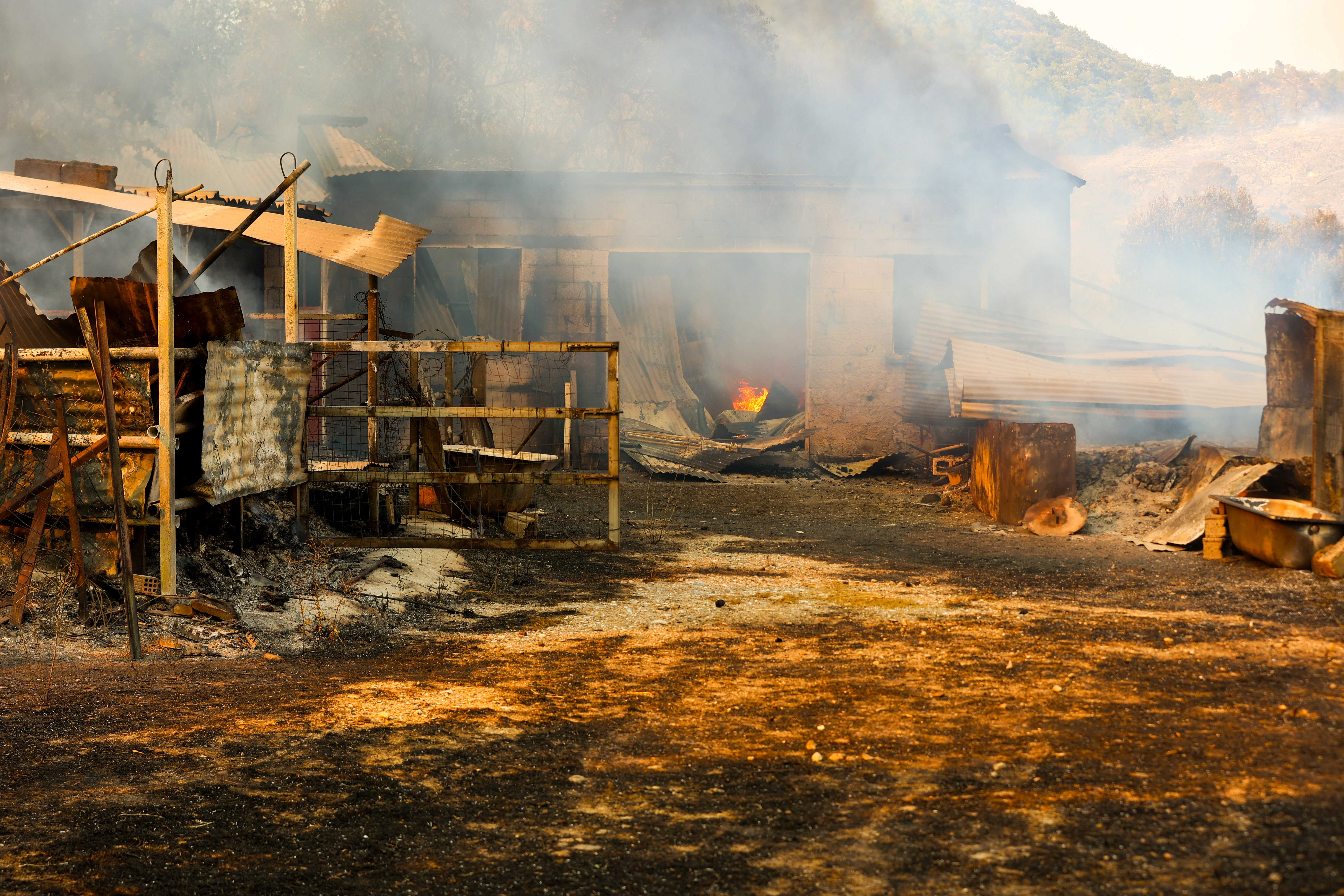 Lesbos Wildfire Burns More Than 148 Acres Near Plomari