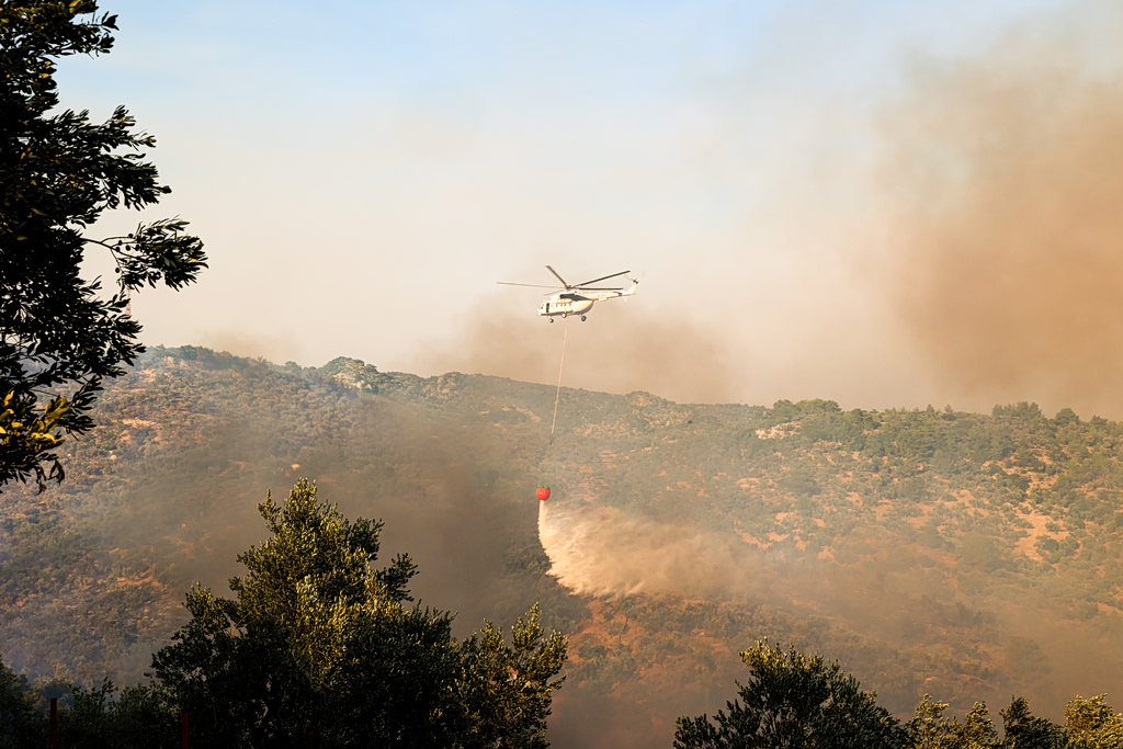 Lesbos Wildfire Burns More Than 148 Acres Near Plomari