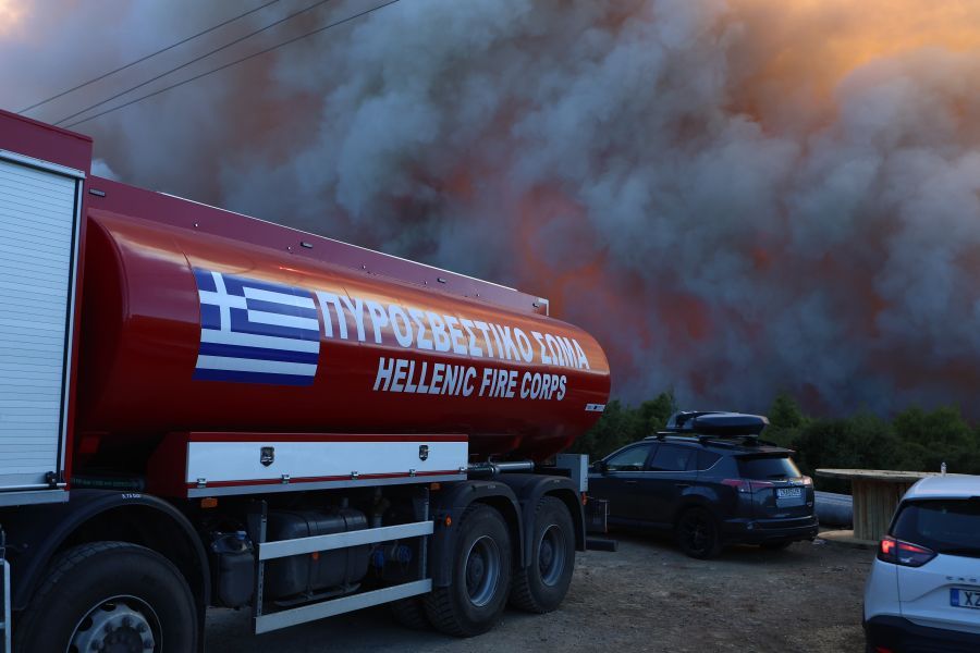 Greece Battles 14 Active Wildfires After 59 Break Out