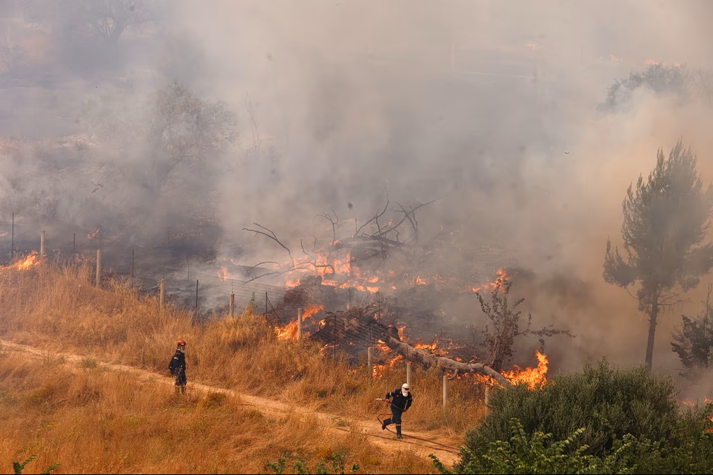 Wildfire Near Ancient Olympia Triggers Large Ground, Air Response
