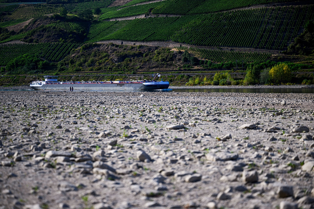 Ships Can’t Move and Power Plants Shut Down as Drought Saps Europe’s Rivers