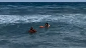 Lifeguards Rescue Woman Swept Out to Sea Off Crete (Vid)