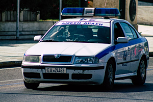 Police Officer Found Dead in Patrol Car in Athens