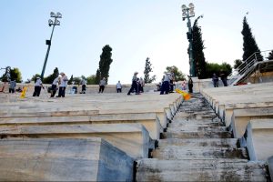 Panathenaic Stadium Marble Cleaning Draws Int’l Attention