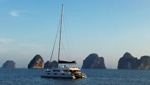 Catamaran With 10 Aboard Partially Sinks