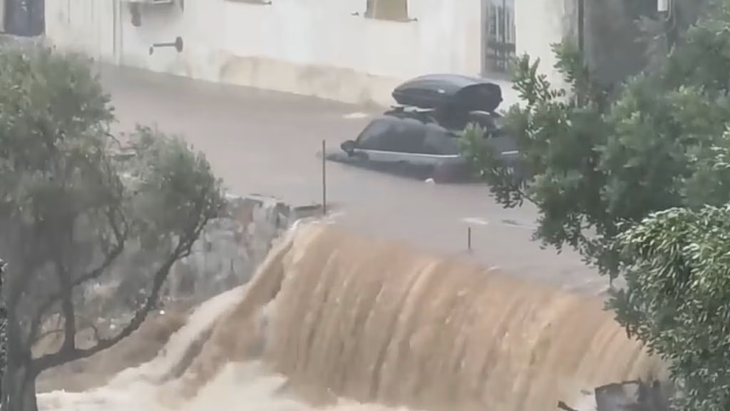 Storm Causes Flash Floods in Mani, Extreme Southern Greece