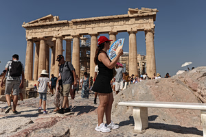 Tourists Take Over Athens as Locals Leave for August