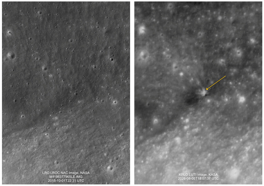 NASA Photos Show Crater Left by SpaceX Rocket Moon Crash