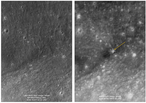 NASA Photos Show Crater Left by SpaceX Rocket Moon Crash