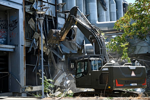 Demolition of Arson-Devastated Badminton Venue Begins