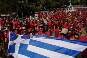 Seasonal Firefighters Rally In Syntagma Square For Jobs