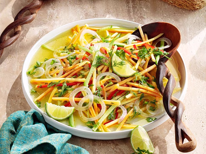 Mango, Cucumber and Bell Pepper Salad