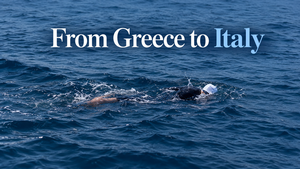 Greek Swimmer First Person to Swim from Greece to Italy (video)