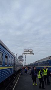 Russian Drone Hits Train Minutes After Boris Johnson’s Departure