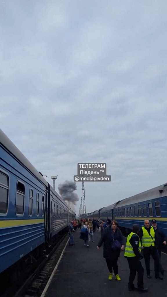 Russian Drone Hits Train Minutes After Boris Johnson’s Departure