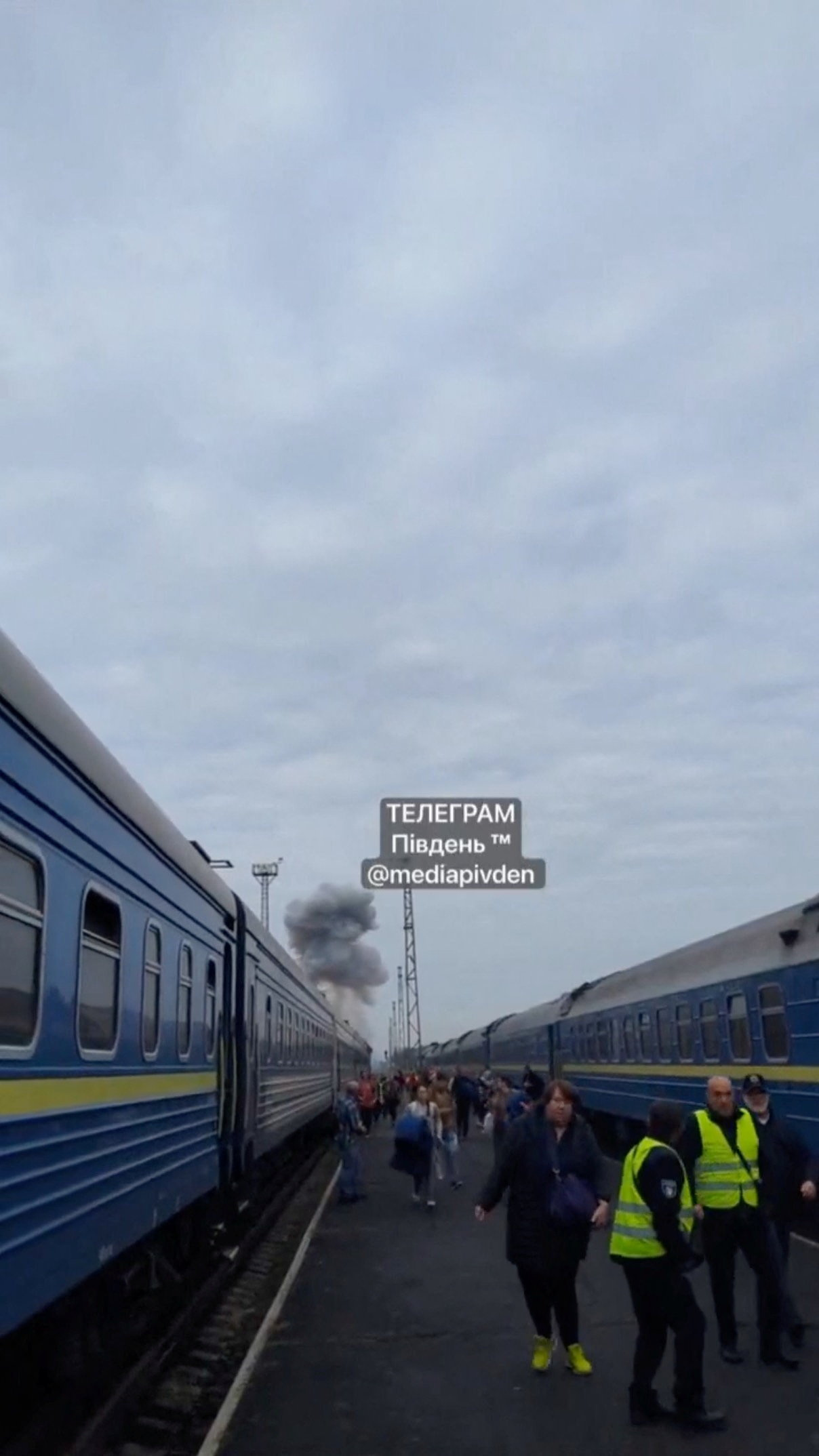 Russian Drone Hits Train Minutes After Boris Johnson’s Departure