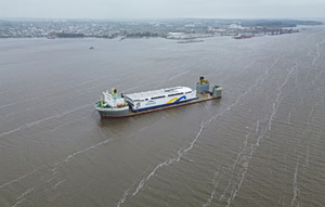 World’s Largest Electric Ferry Arrives at Its New Home