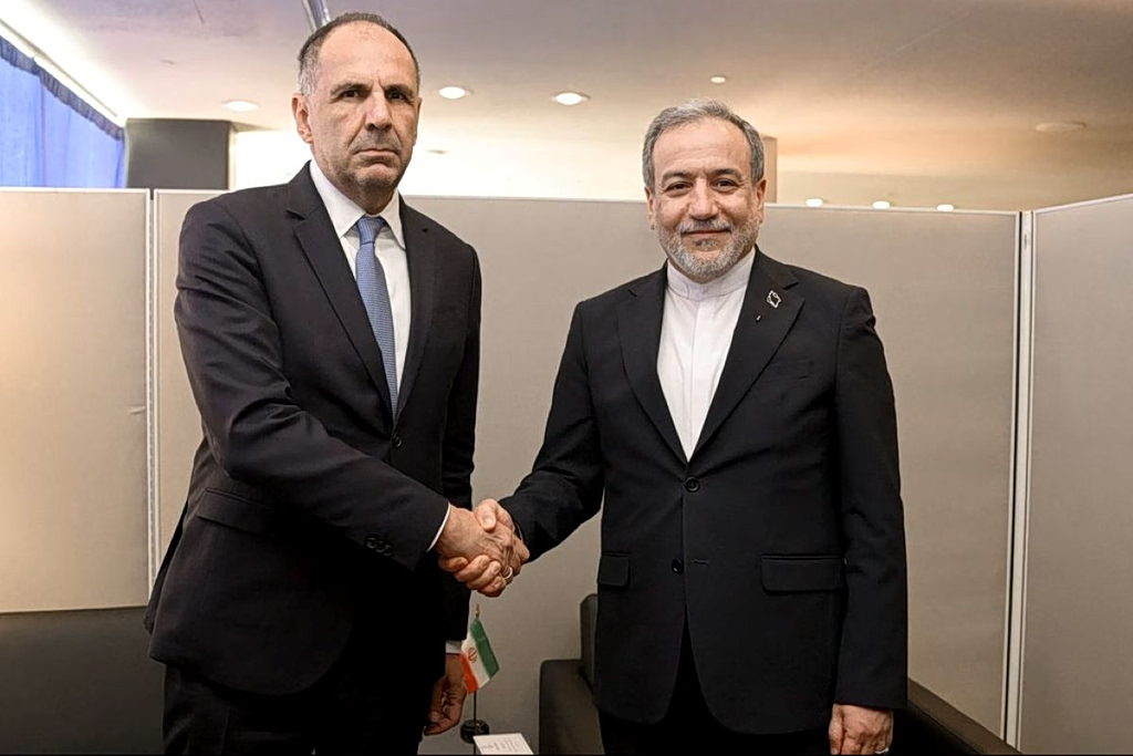 Gerapetritis Meets Iran’s Araghchi on Sidelines of UN Assembly