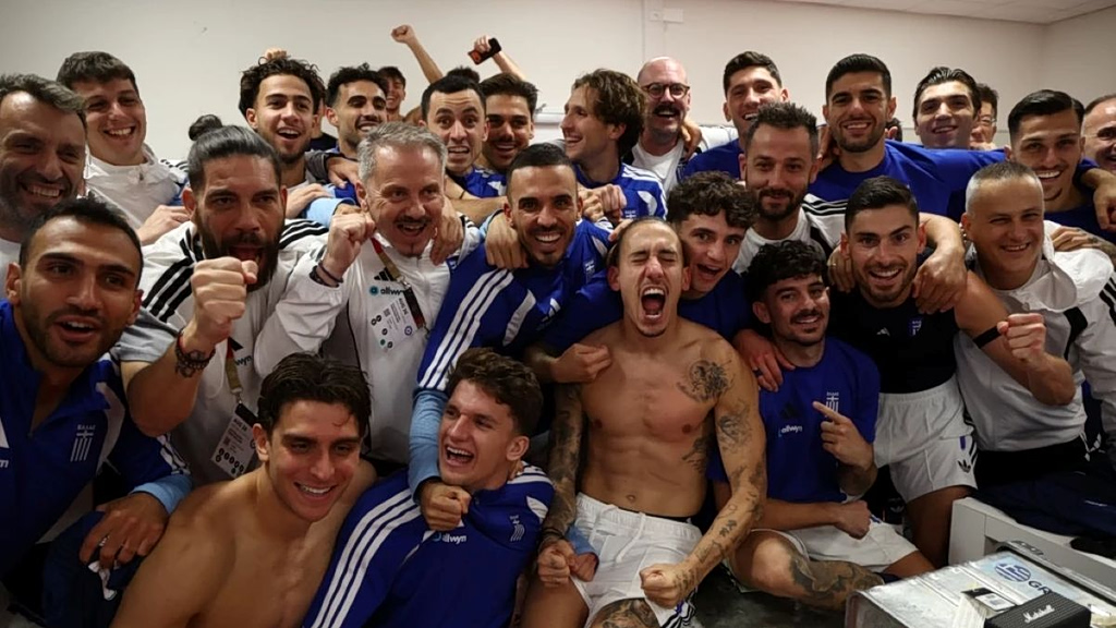 Greece Celebrates Historic 1-0 Win Over Germany in Augsburg