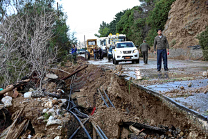 Crete Bears Brunt as Storms Bring Heavy Rain, Floods, Gale-Force Winds